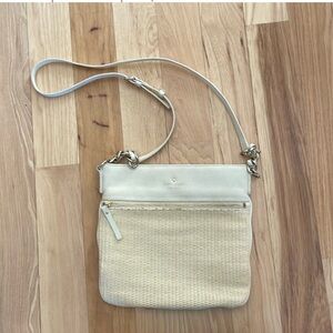 Kate Spade Cream and Tan Crossbody Bag with Adjustable Strap